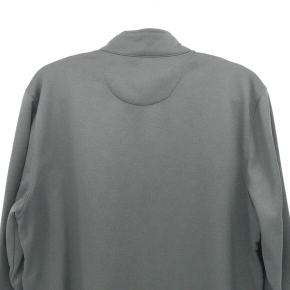 Callaway Full Zip Jacket Mens XL Black Gray Quilted Golf Layer Poly Stretch Warm - Picture 8 of 11